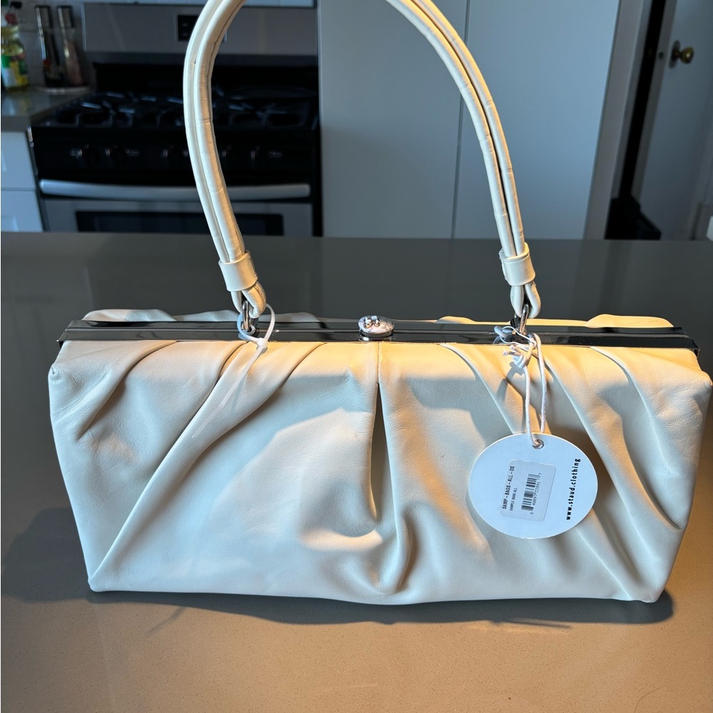 STAUD Cream Shoulder Bag